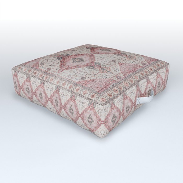 Geometric Traditional Boho Tribal Moroccan Style Outdoor Floor Cushion