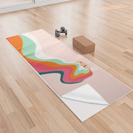 Abstraction_MY_LADY_SEXY_RAINBOW_SMOOTH_POP_ART_0302A Yoga Towel