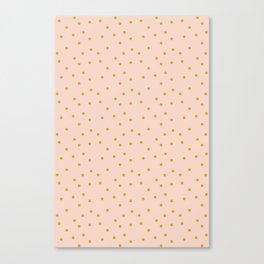 Polka Dot on pink, furniture, apparel and bag Canvas Print