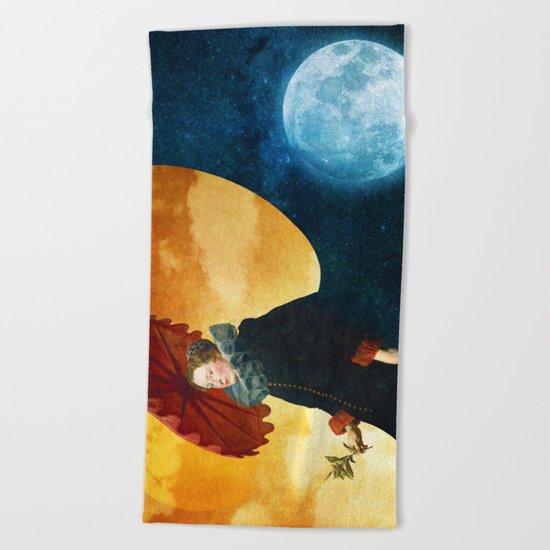 Queen of the Night Beach Towel