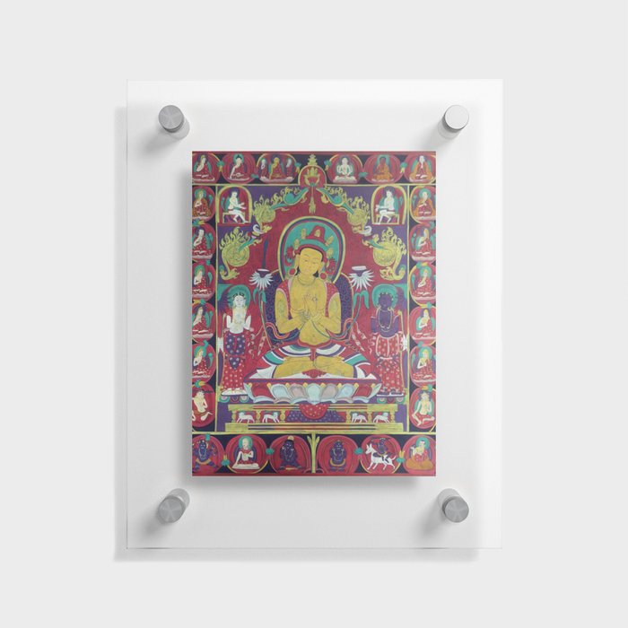Manjushri Thangka Floating Acrylic Print