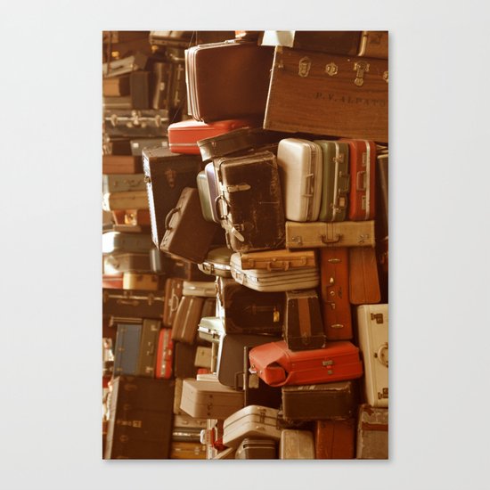TOWER OF LUGGAGE Canvas Print