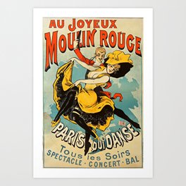 Parisian Vintage Poster Art Print