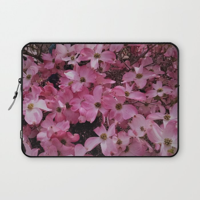 Pink Dogwood Blossoms Laptop Sleeve