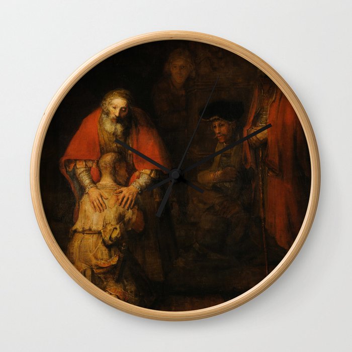 Rembrandt Harmenszoon van Rijn, "The Return of the Prodigal Son", c. 1669 Wall Clock