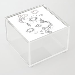 Fish Eyes (B&W) Acrylic Box