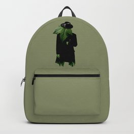 Mr.Green Thumb Backpack | Curated, 420, Thumbup, Illustration, Grow, Green, Veggy, Digital, Gardener, Weird 