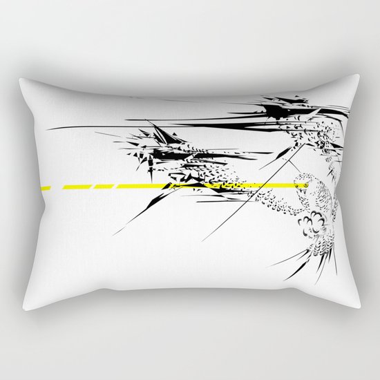 Holy Weapon // (Glitch Owl) Rectangular Pillow