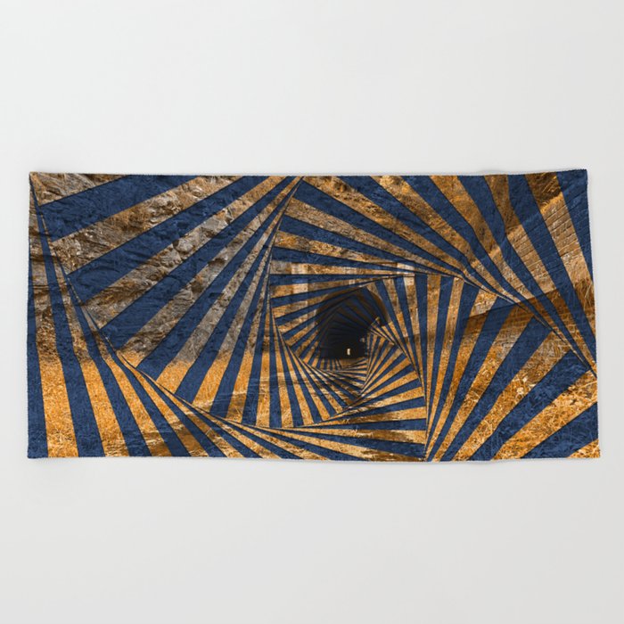 Paw Paw Tunnel - Spiral Psychedelia Beach Towel