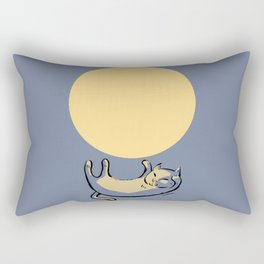 Full Moon Cat Rectangular Pillow