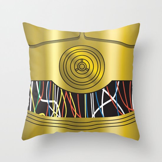 Star Wars C3PO Vector Throw Pillow