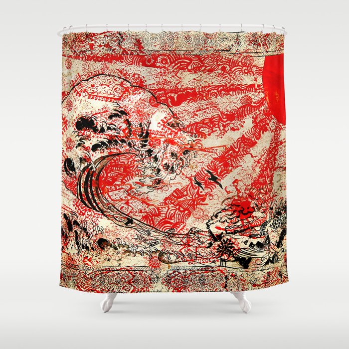 For Japan. Shower Curtain