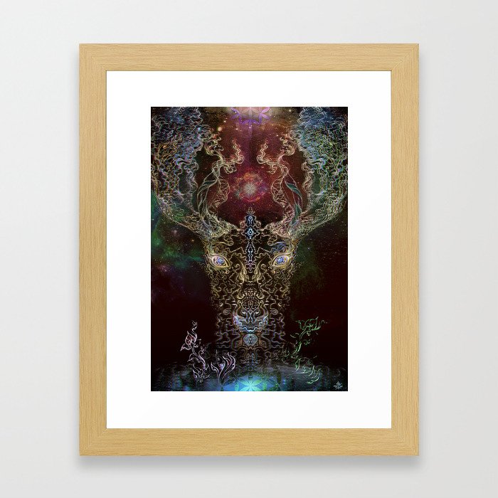 DeerTree - Medicina Cosmic Shoko Framed Art Print