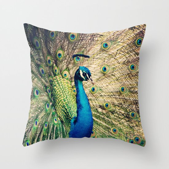 Peacock Throw Pillow