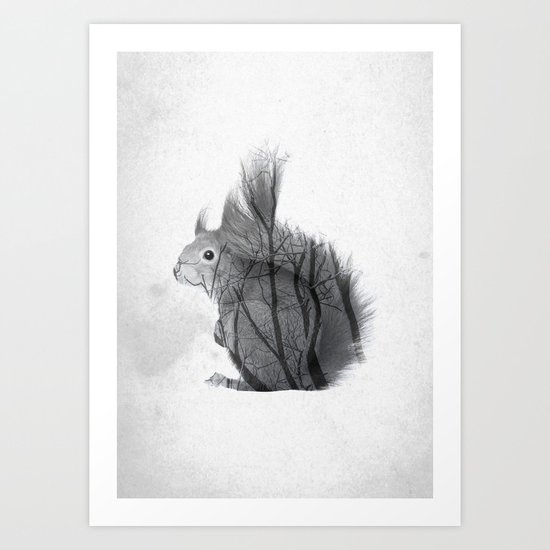Up The Branches Art Print