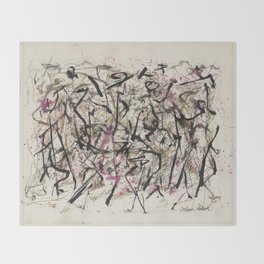 Jackson Pollock Untitled Throw Blanket