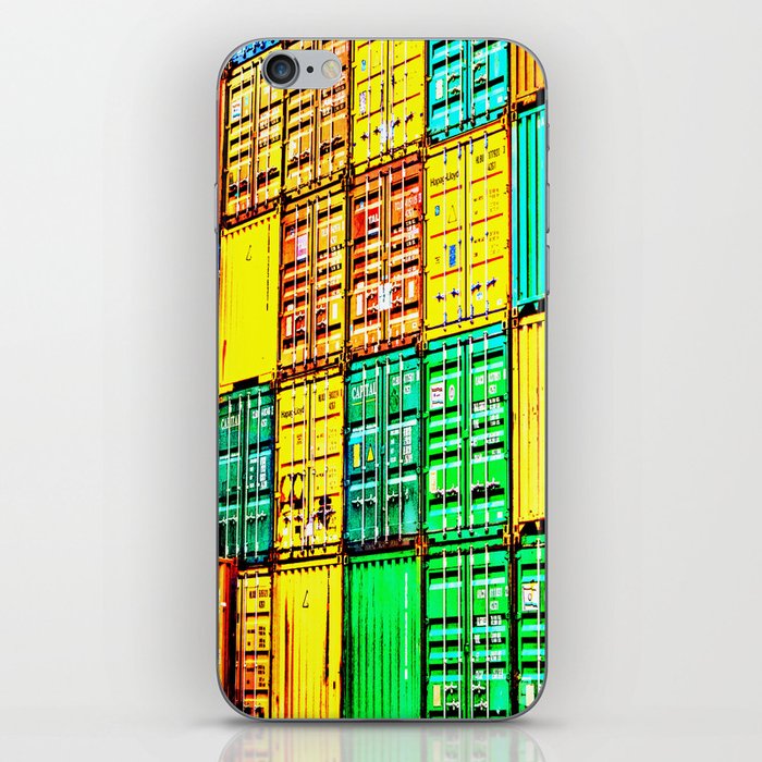 Colorful containers series C iPhone Skin