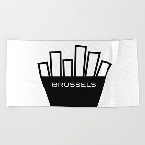 Fries of Brussels, the best in the world Beach Towel