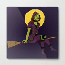 Pointy in the Moonlight Metal Print