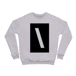 Backslash Symbol (White & Black) Crewneck Sweatshirt