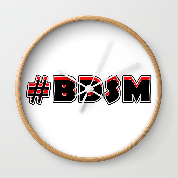 Hashtag Bdsm Wall Clock
