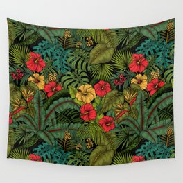 Tropical garden Wall Tapestry