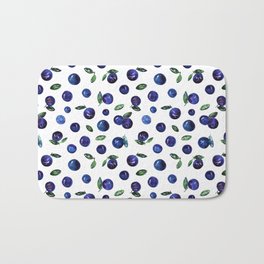 Blueberries Bath Mat | Nature, Pattern, Illustration, Food 