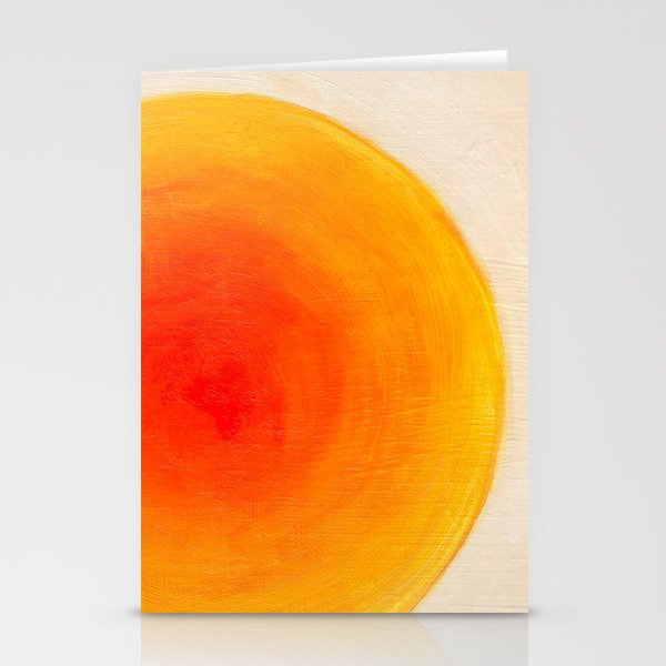 Rising sun gradient - Abstract oil painting Stationery Cards