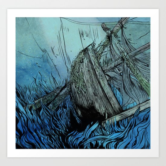 Shipwreck Art Print