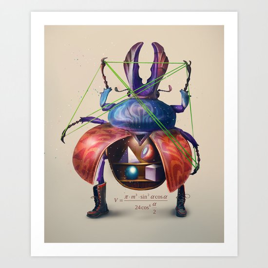 Beetle stunt Art Print