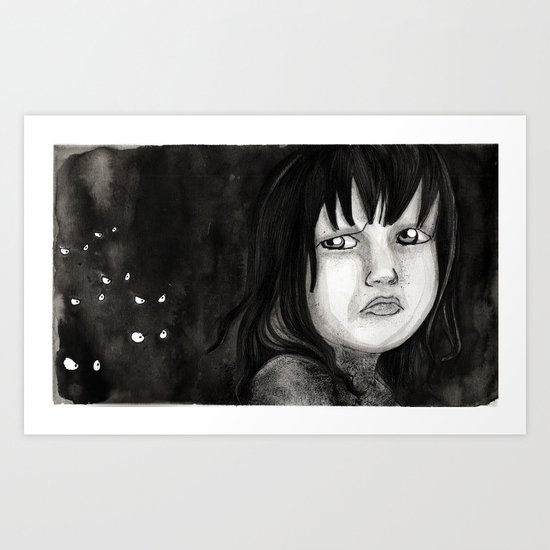 Behind You Art Print