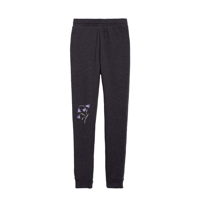 Bellflowers pattern dark Kids Joggers