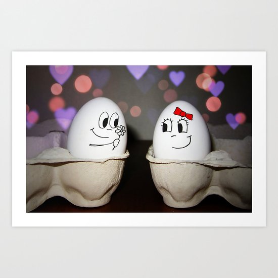 Egg Love Art Print