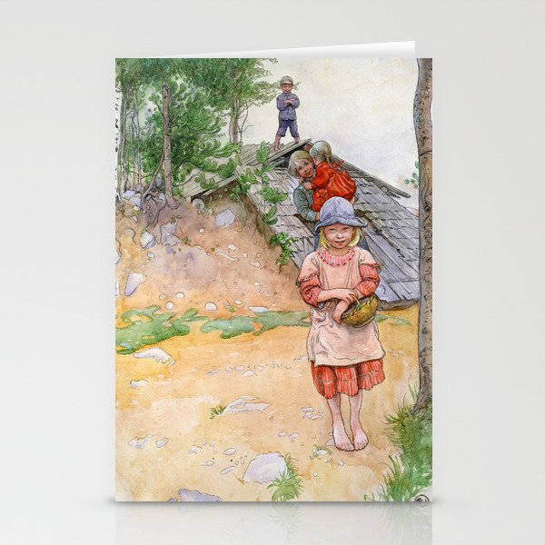By the Cellar by Carl Larsson Stationery Cards