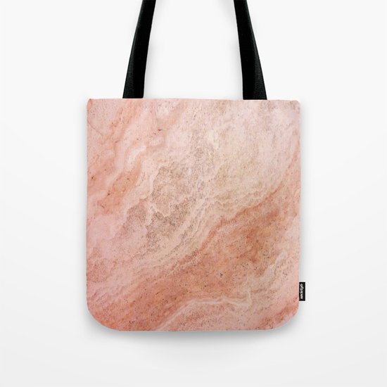 Polished Rose Gold Marble Tote Bag