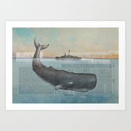 The whale Art Print