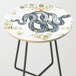 Snake n Flowers Side Table