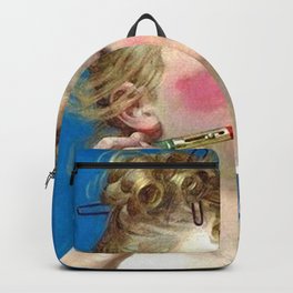 Lippy Backpack | Watercolor, Oil, Lipstick, Makeup, Girl, Graphicdesign, Lippy, Mirror, Pop Art, Vintage 