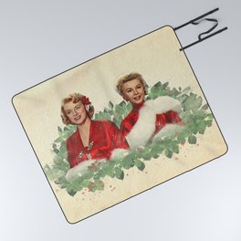 Sisters - A Merry White Christmas Picnic Blanket