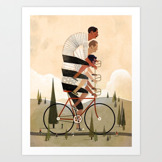 Co-Op Bike Art Print