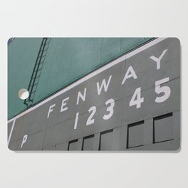 Fenwall -- Boston Fenway Park Wall, Green Monster, Red Sox Cutting Board