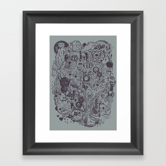 Polyphobic Vomit Framed Art Print