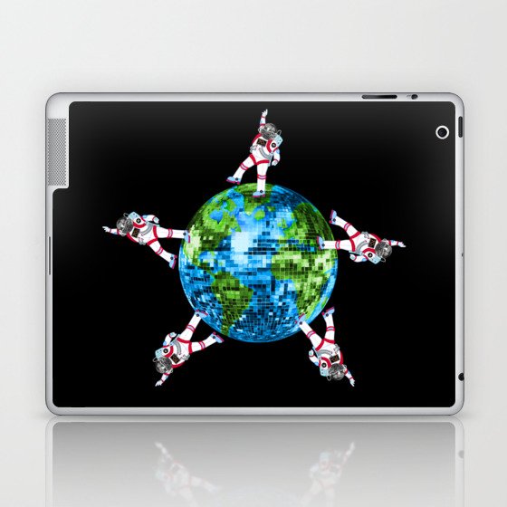 Out of this World Disco Astronaut Party Laptop & iPad Skin