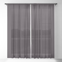 Inky Black Sheer Curtain
