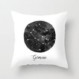 Gemini Constellation Throw Pillow