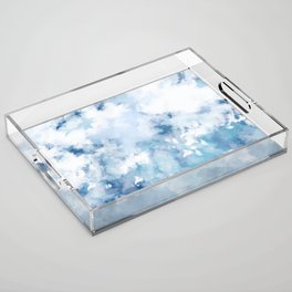 Watercolor Cloud Art Acrylic Tray