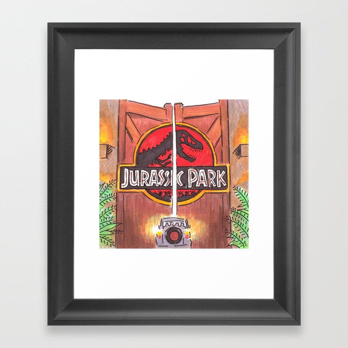 Jurassic Park Framed Art Print