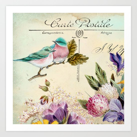 Sweet birds #4 Art Print