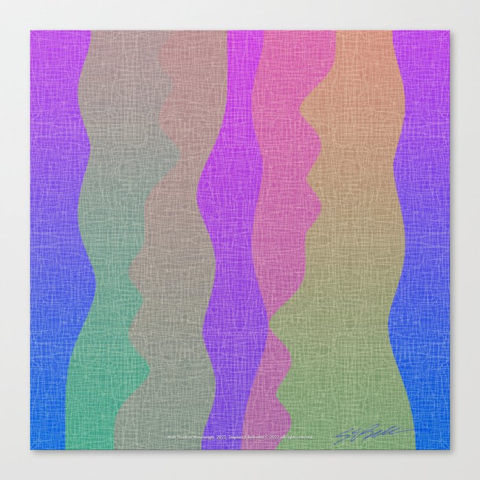 Multi Hombré Wavelength Canvas Print