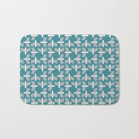 FLYING (abstract geometric pattern) Bath Mat